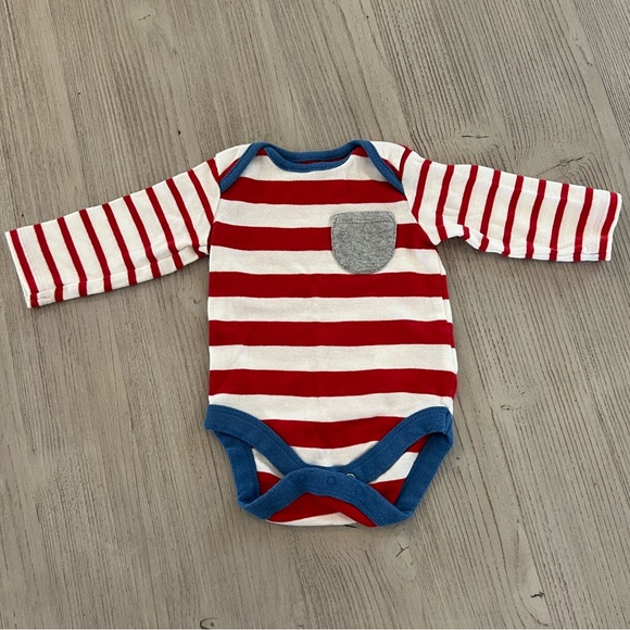 EUC Striped Long-sleeved Bodysuits - Picture 6 of 11
